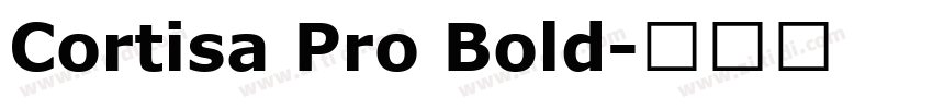 Cortisa Pro Bold字体转换